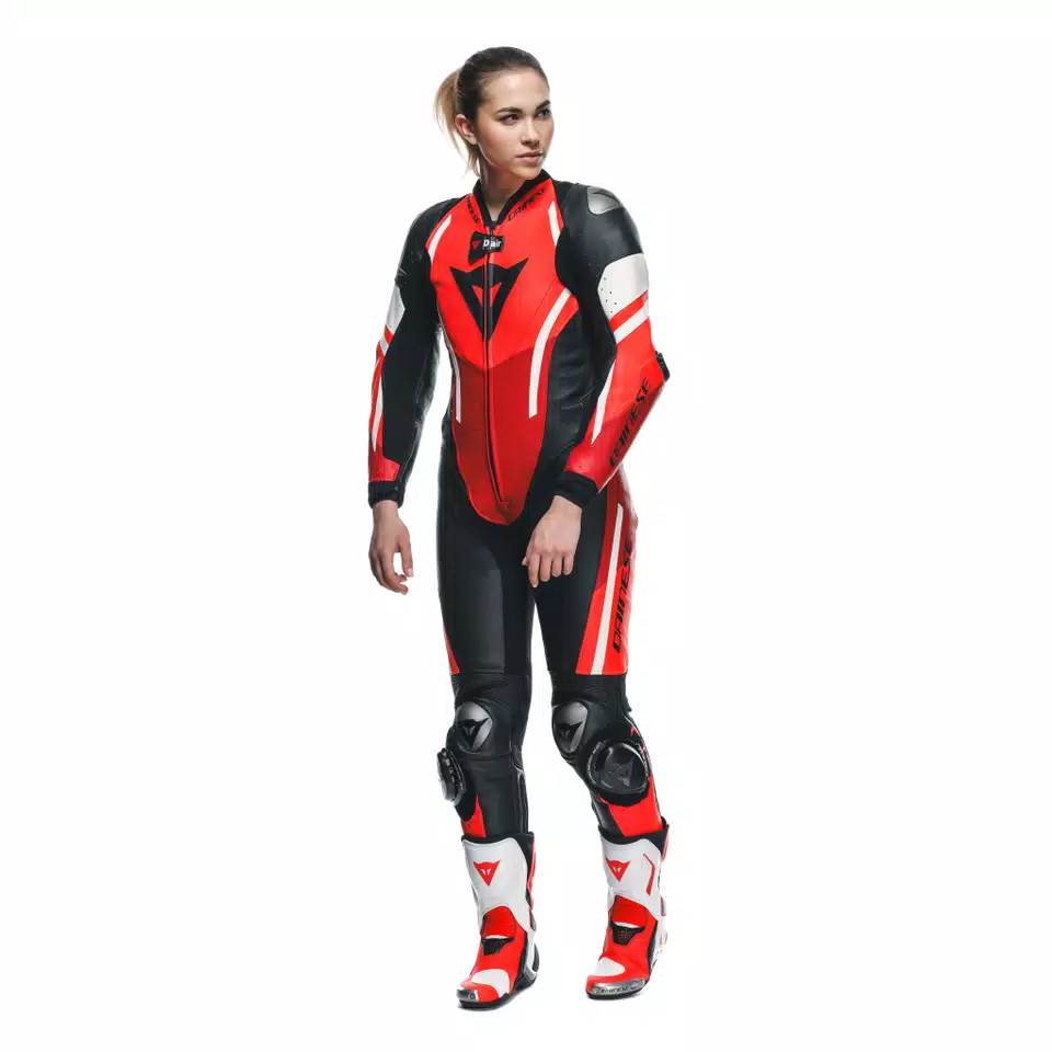 MISANO 3 D-AIR® - WOMEN'S 1-PIECE MOTORCYCLE PERFORATED LEATHER SUIT WITH AIRBAG - DAINESE