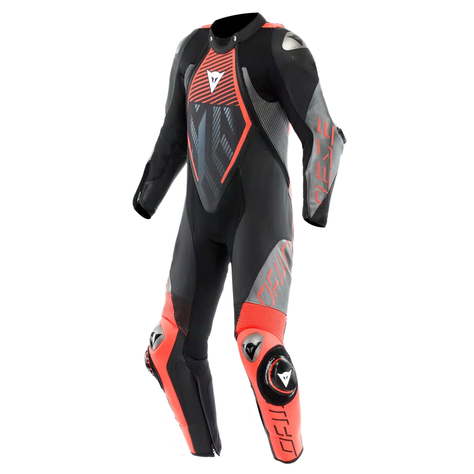 AUDAX D-ZIP - MEN'S 1-PIECE MOTORCYCLE PERFORATED LEATHER SUIT - DAINESE