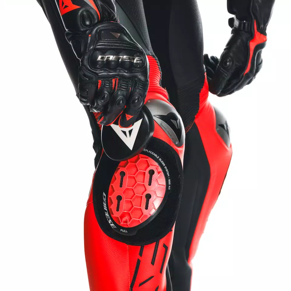 AUDAX D-ZIP - MEN'S 1-PIECE MOTORCYCLE PERFORATED LEATHER SUIT - DAINESE