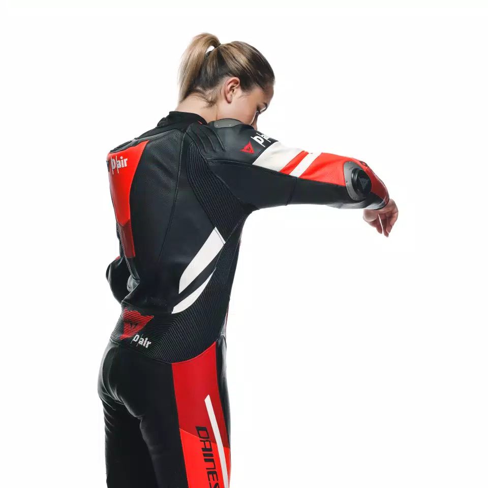 MISANO 3 D-AIR® - WOMEN'S 1-PIECE MOTORCYCLE PERFORATED LEATHER SUIT WITH AIRBAG - DAINESE