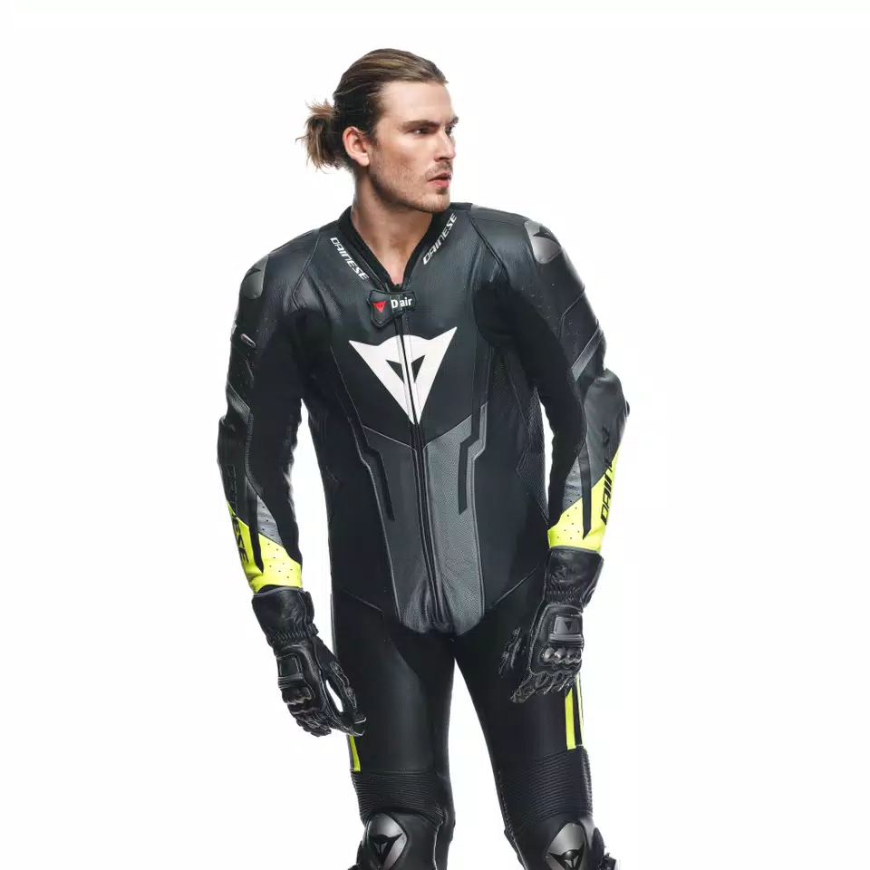MISANO 3 D-AIR® - MEN'S 1-PIECE MOTORCYCLE PERFORATED LEATHER SUIT WITH AIRBAG - DAINESE