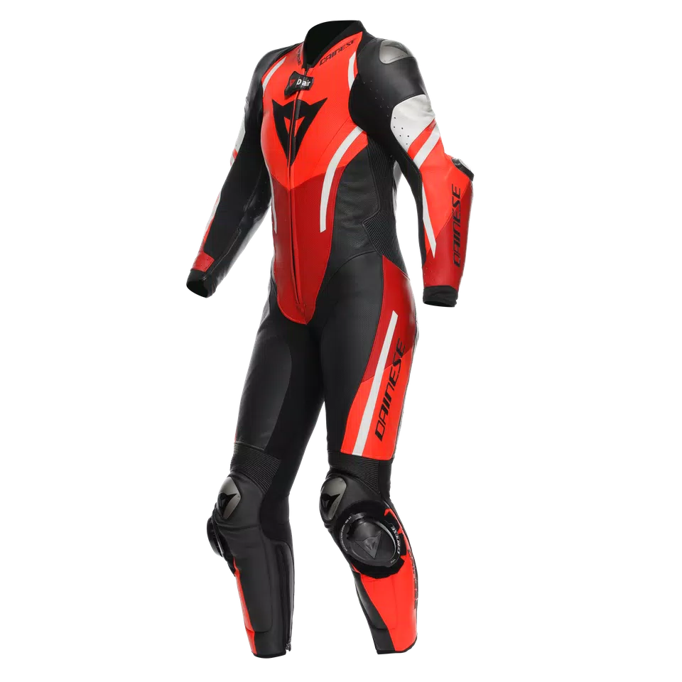 MISANO 3 D-AIR® - WOMEN'S 1-PIECE MOTORCYCLE PERFORATED LEATHER SUIT WITH AIRBAG - DAINESE