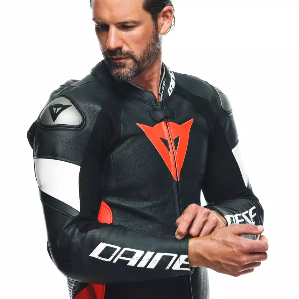 TOSA - MEN'S 1-PIECE MOTORCYCLE PERFORATED LEATHER SUIT - DAINESE