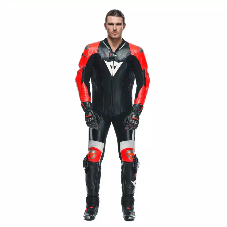MUGELLO 3 D-AIR® - MEN'S 1-PIECE MOTORCYCLE PERFORATED LEATHER SUIT WITH AIRBAG - DAINESE
