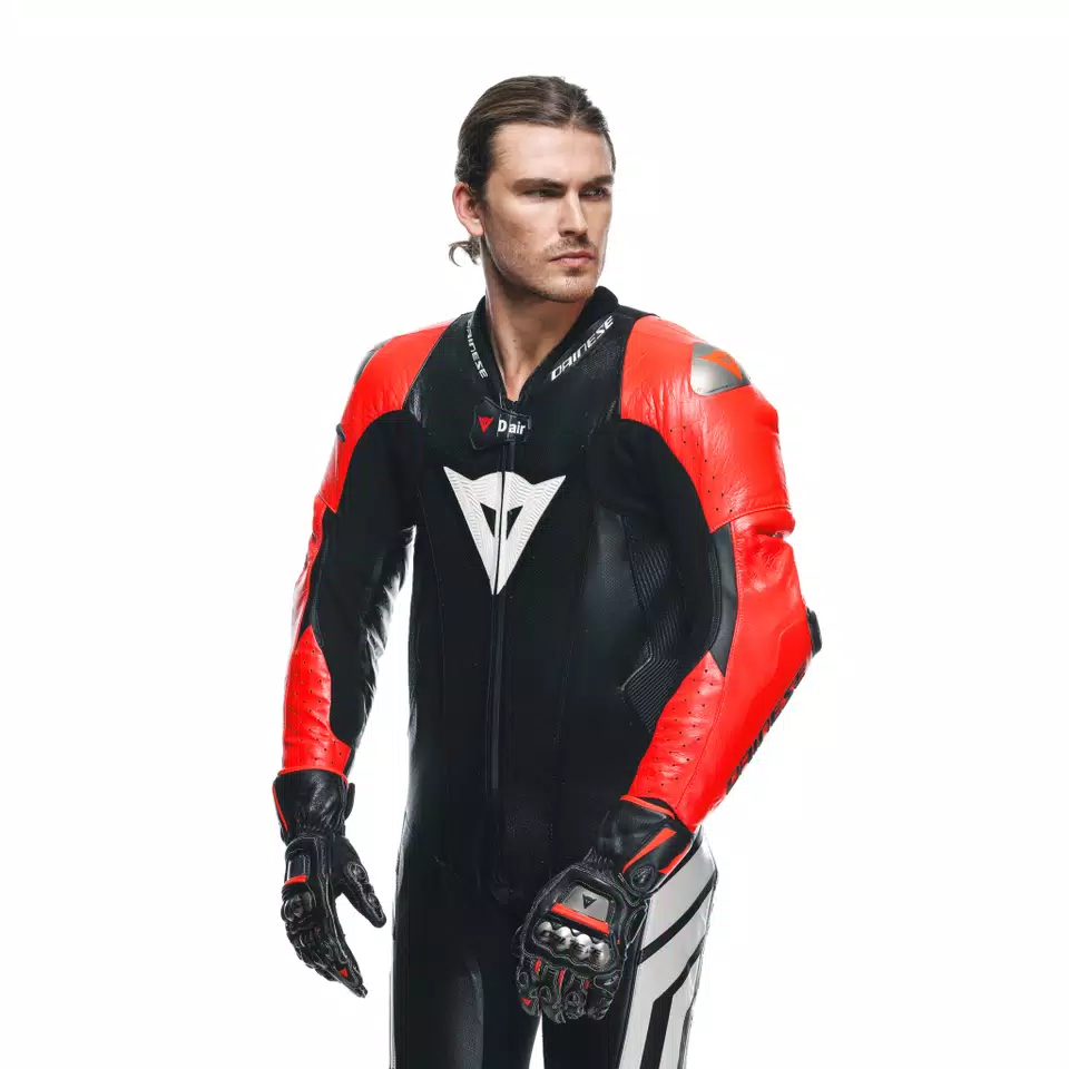MUGELLO 3 D-AIR® - MEN'S 1-PIECE MOTORCYCLE PERFORATED LEATHER SUIT WITH AIRBAG - DAINESE