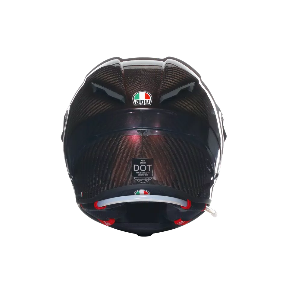 PISTA GP RR MONO RED CARBON - MOTORBIKE FULL FACE HELMET E2206 DOT - DAINESE