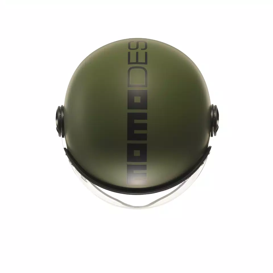 MOMODESIGN FGTR CLASSIC MATT MILITARY GREEN / BLACK - JET HELMET WITH VISOR E2206 - DAINESE
