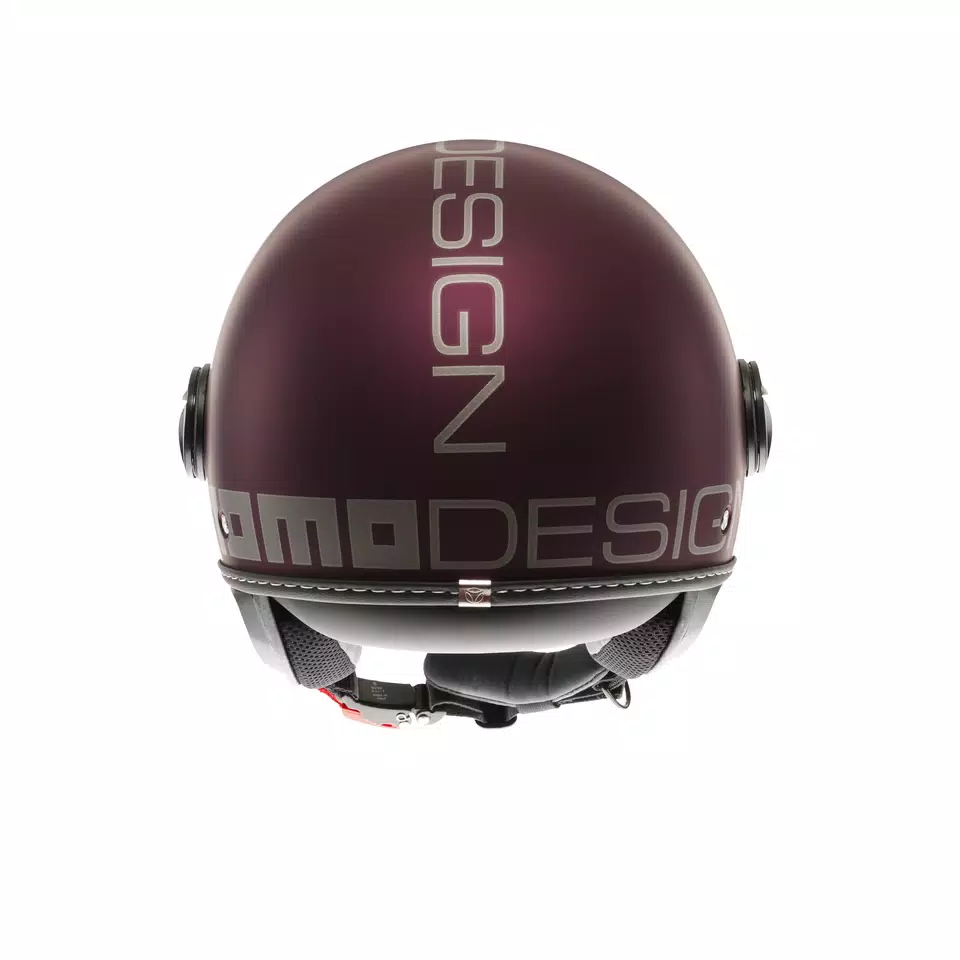 MOMODESIGN FGTR EVO MATT AMARENA / SILVER - JET HELMET WITH DUAL VISOR E2206 - DAINESE