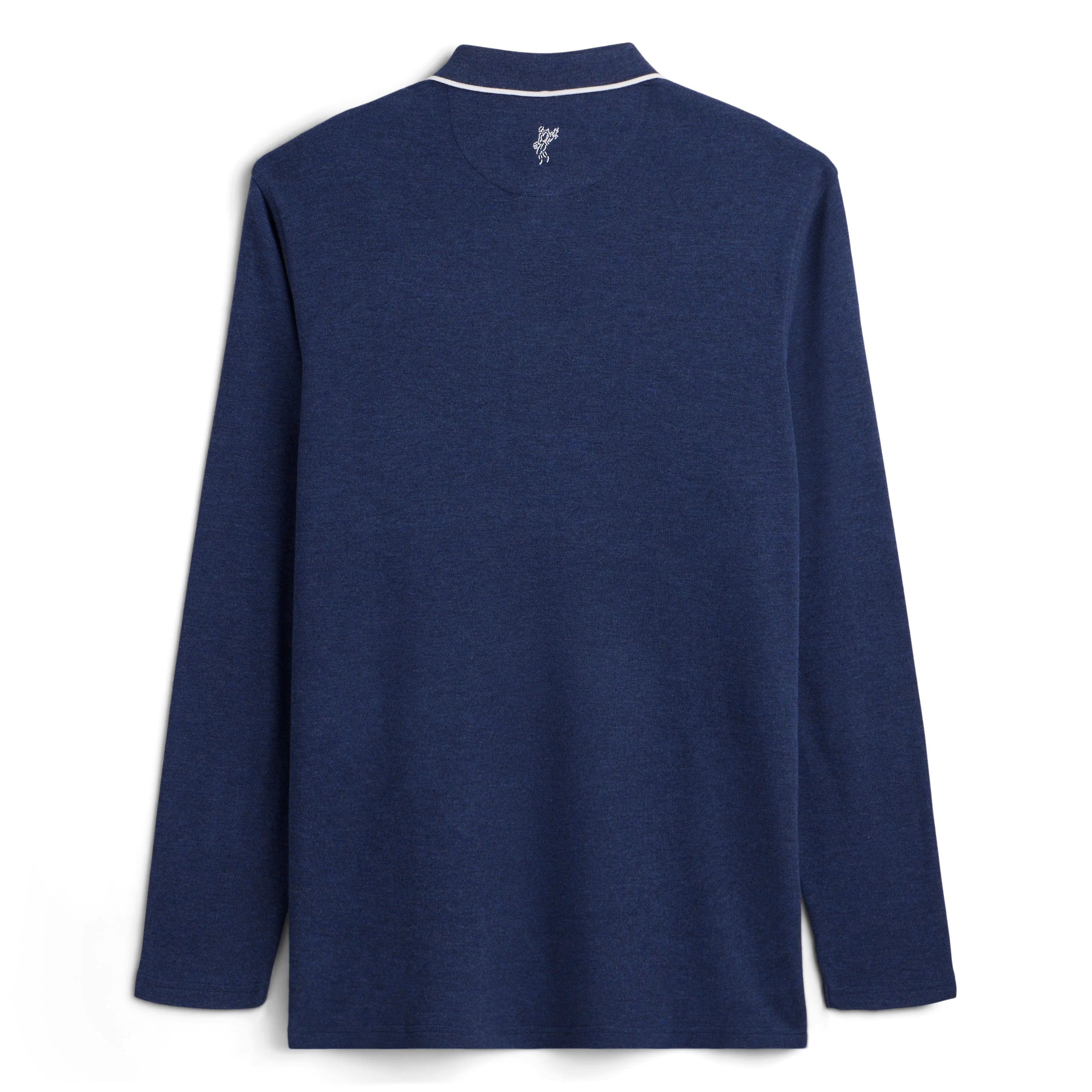 Long Sleeve Heather Interlock Polo