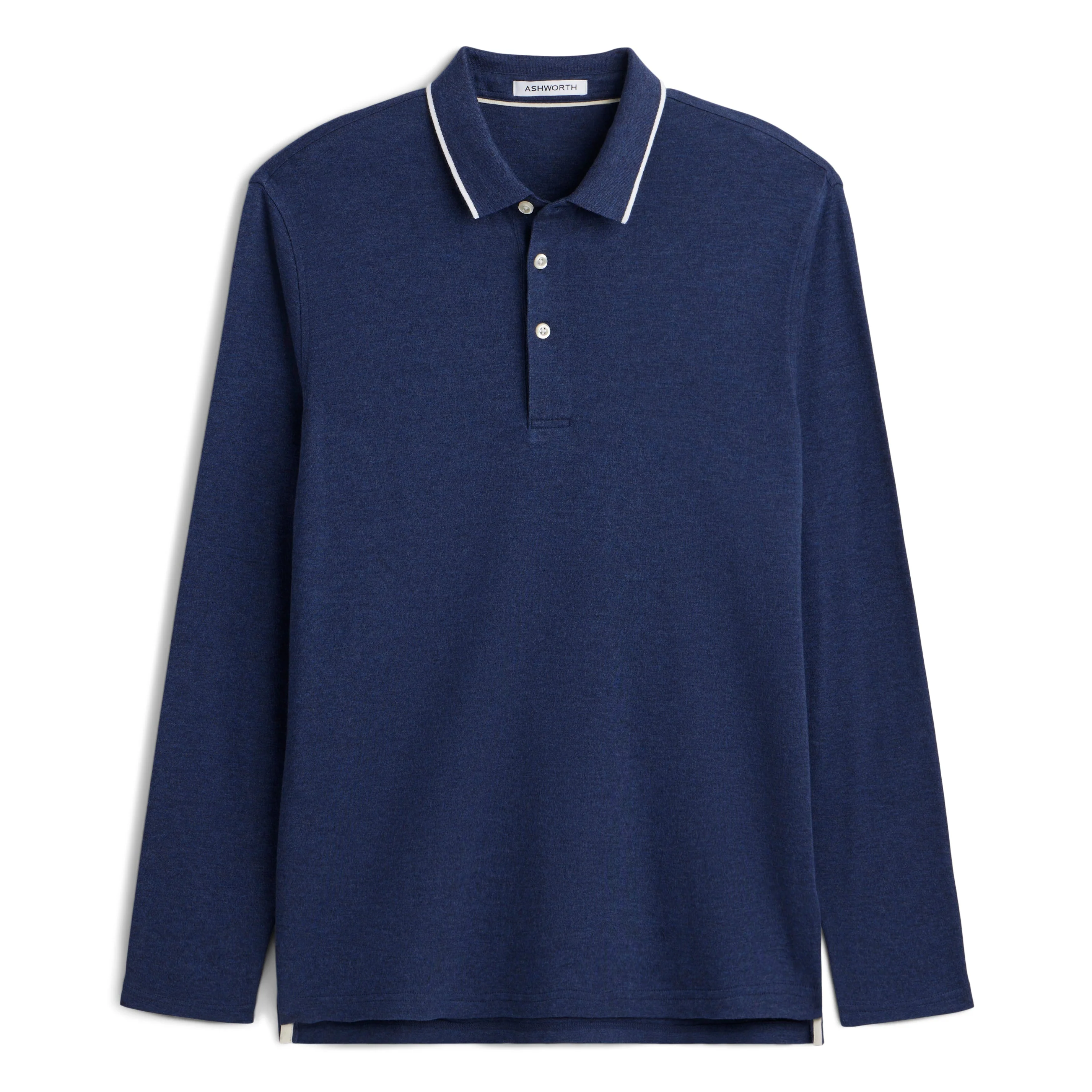 Long Sleeve Heather Interlock Polo