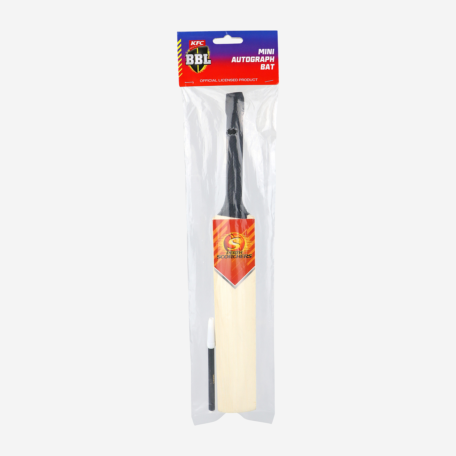 Perth Scorchers Mini Autograph Bat w/marker