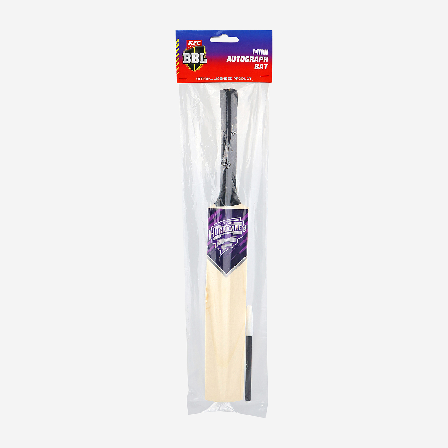 Hobart Hurricanes Mini Autograph Bat w/marker