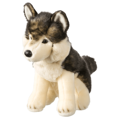 Bass Pro Shops Sitting Wolf Plush Stuffed Toy