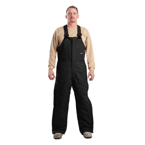 Berne Flame-Resistant Duck Bib Overalls for Men