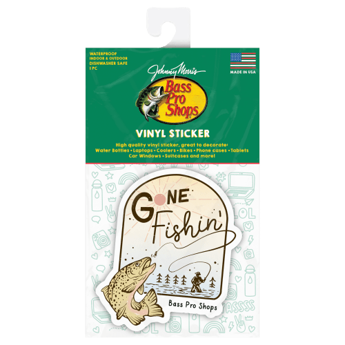Bass Pro Shops Gone Fishin' Sticker