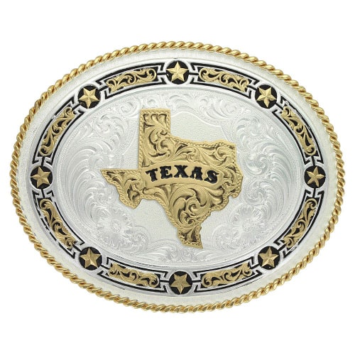 Montana Silversmiths Star Links Western Belt Buckle