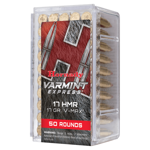 Hornady .17 HMR V-Max Rimfire Rifle Ammo