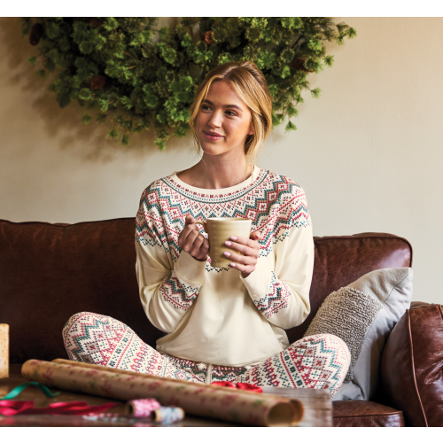 Natural Reflections Fairisle Sweatshirt for Ladies