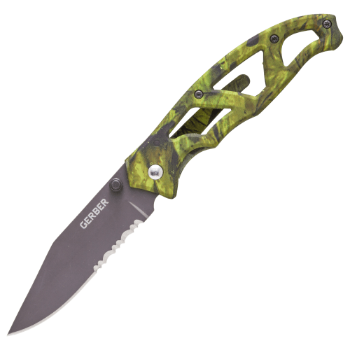 Gerber Paraframe I Camo Folding Blade Knife