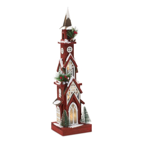 Melrose International Wooden Church Decor