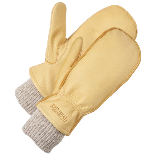 RedHead Deerskin Chopper Mitts for Men