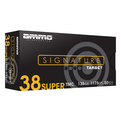 Ammo, Inc. Signature .38 Super 135 Grain TMC Handgun Ammo