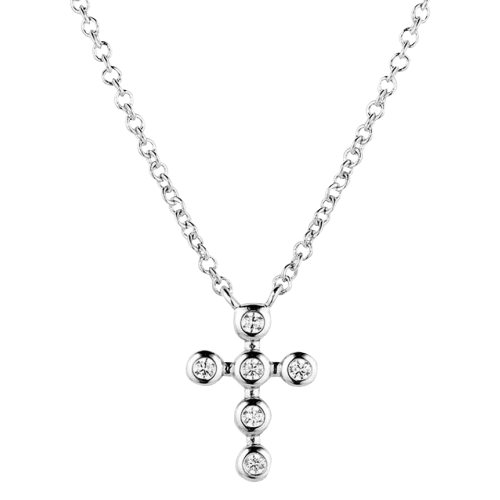 Montana Silversmiths Simple Belief Crystal Cross Necklace