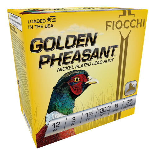 Fiocchi Golden Pheasant Nickel-Plated Lead Shotshells