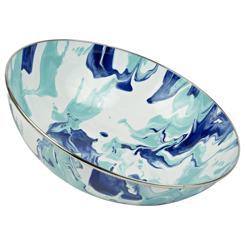 Golden Rabbit Lagoon Enamelware Catering Bowl