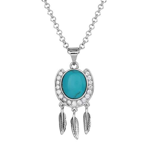Montana Silversmiths Catching Luck Horseshoe Necklace