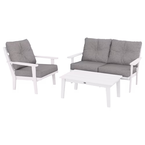 POLYWOOD Lakeside 3-Piece Deep-Seating Set