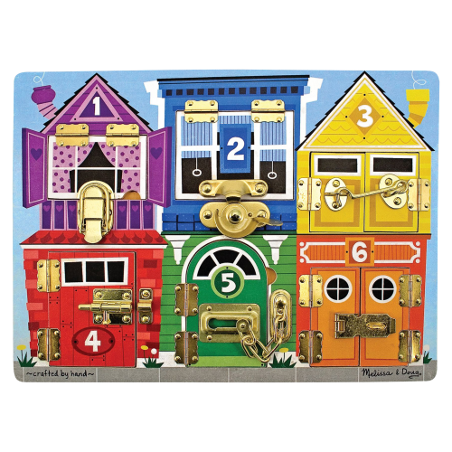 Melissa & Doug Wooden Latches Board for Kids