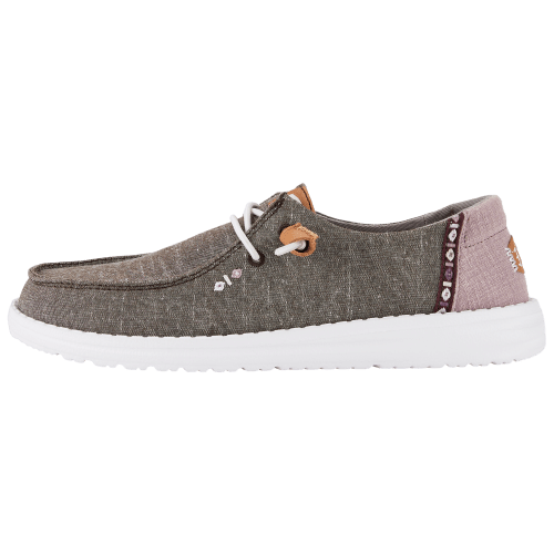 HEYDUDE Wendy Chambray Boho Canvas Shoes for Ladies