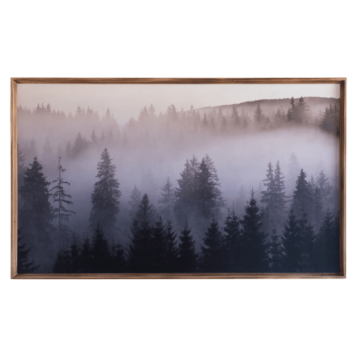 Open Road Brands Misty Trees Framed MDF Wall Art by Kristo24