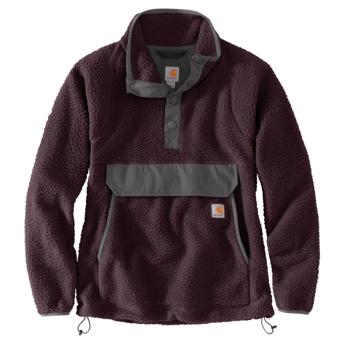 Carhartt Relaxed Fit Fleece Quarter-Snap Pullover for Ladies