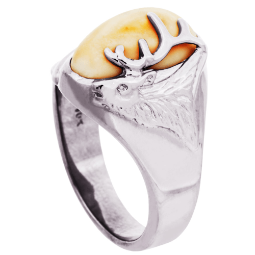Frontier Collection Women's Sterling Silver Elk Head Ring