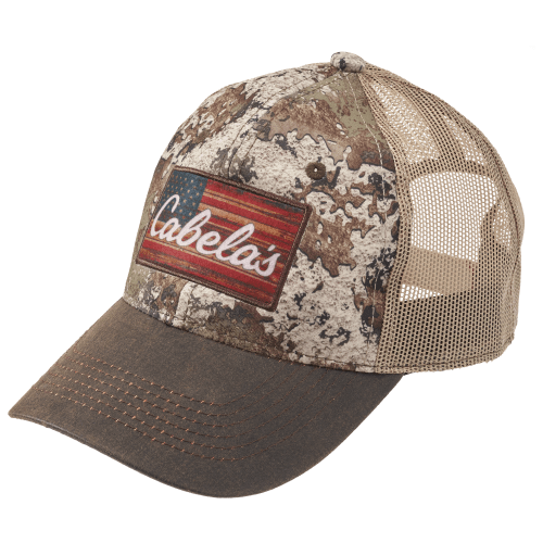 Cabela's Flag Patch Mesh-Back Cap