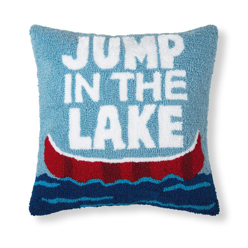 C&F Home Jump In The Lake Canoeing Throw Pillow