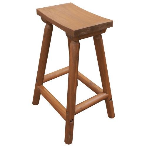 Leigh Country Amber-Log Saddle Stool