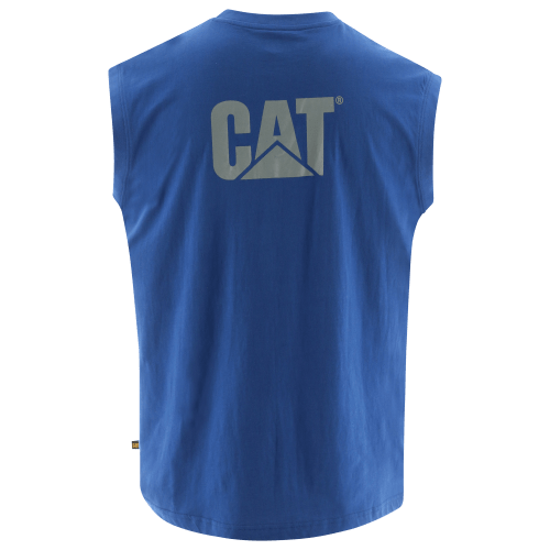 CAT Workwear Trademark Sleeveless Pocket T-Shirt for Men