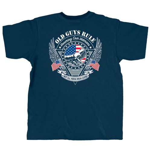 Old Guys Rule Veteran Eagle Short-Sleeve T-Shirt for Men