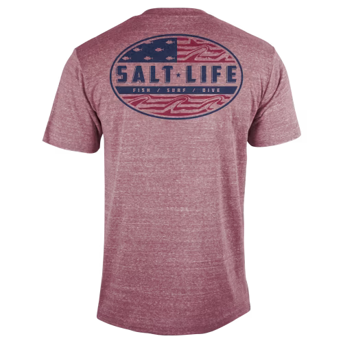 Salt Life Amerifinz Triblend Short-Sleeve T-Shirt for Men