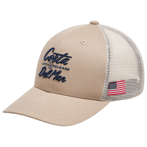 Costa Motto Flatbill Trucker Cap