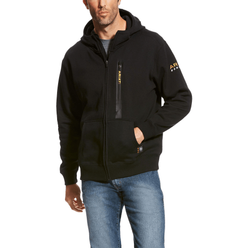 Ariat Rebar Workman Full-Zip Long-Sleeve Hoodie for Men