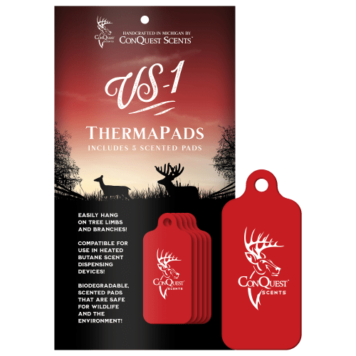Conquest Scents VS-1 ThermaPad Deer Scent 5-Pack