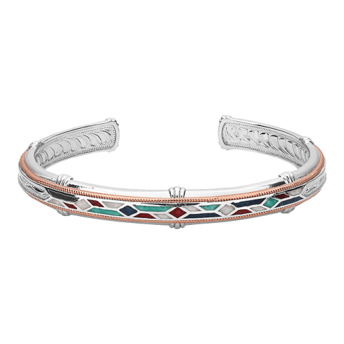 Montana Silversmiths Western Mosaic Cuff Bracelet