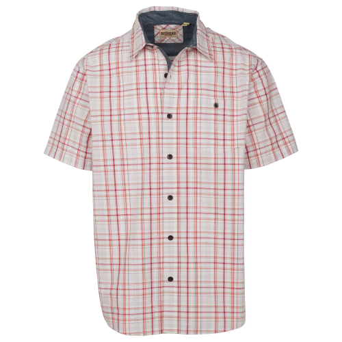 RedHead Yarn-Dyed Madras Plaid Short-Sleeve Shirt for Men