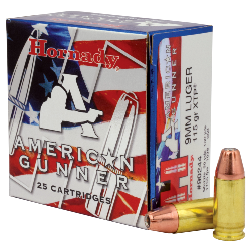 Hornady American Gunner 9mm Luger 115 Grain Handgun Ammo