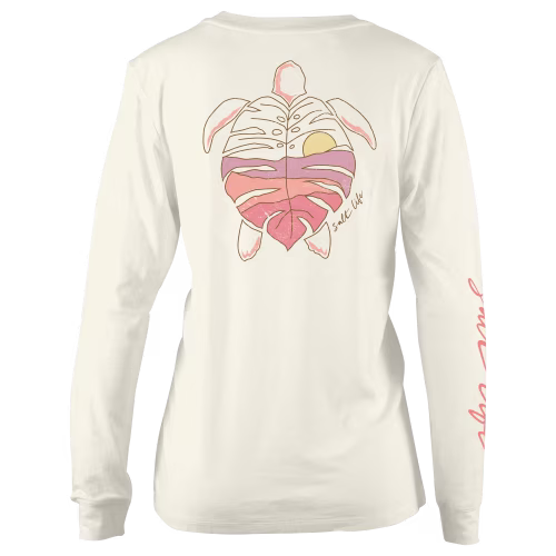 Salt Life Turtle Leaf Long-Sleeve T-Shirt for Ladies