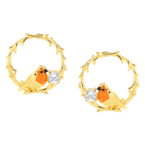 Amanda Blu Bird Wreath Earrings